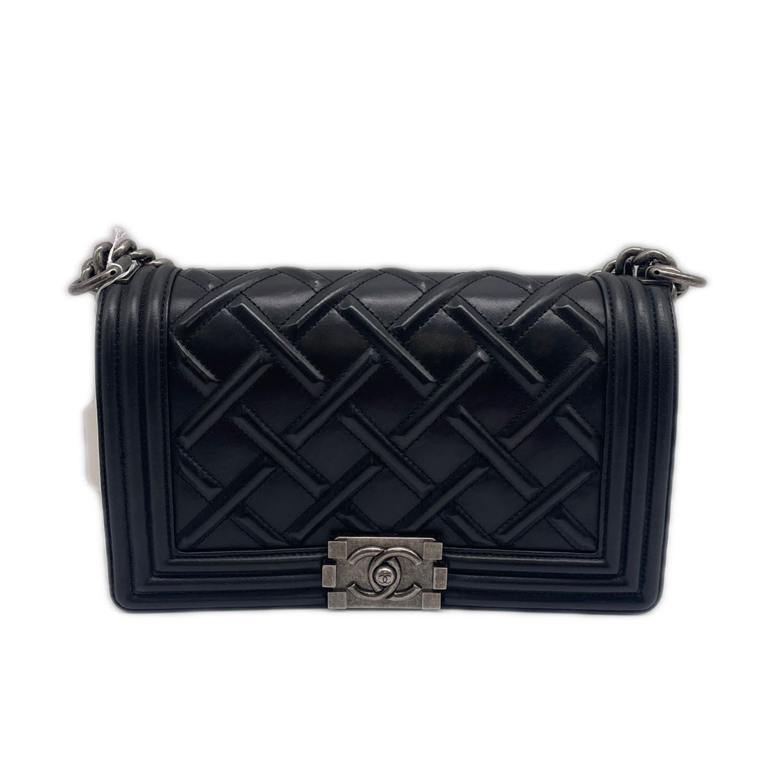 Chanel Celtic Leather Medium Flap Boy Black (17***92) CC630