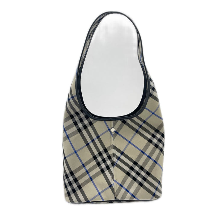 Burberry Check Hobo Shoulder Bag Grey/Blue BRHobo