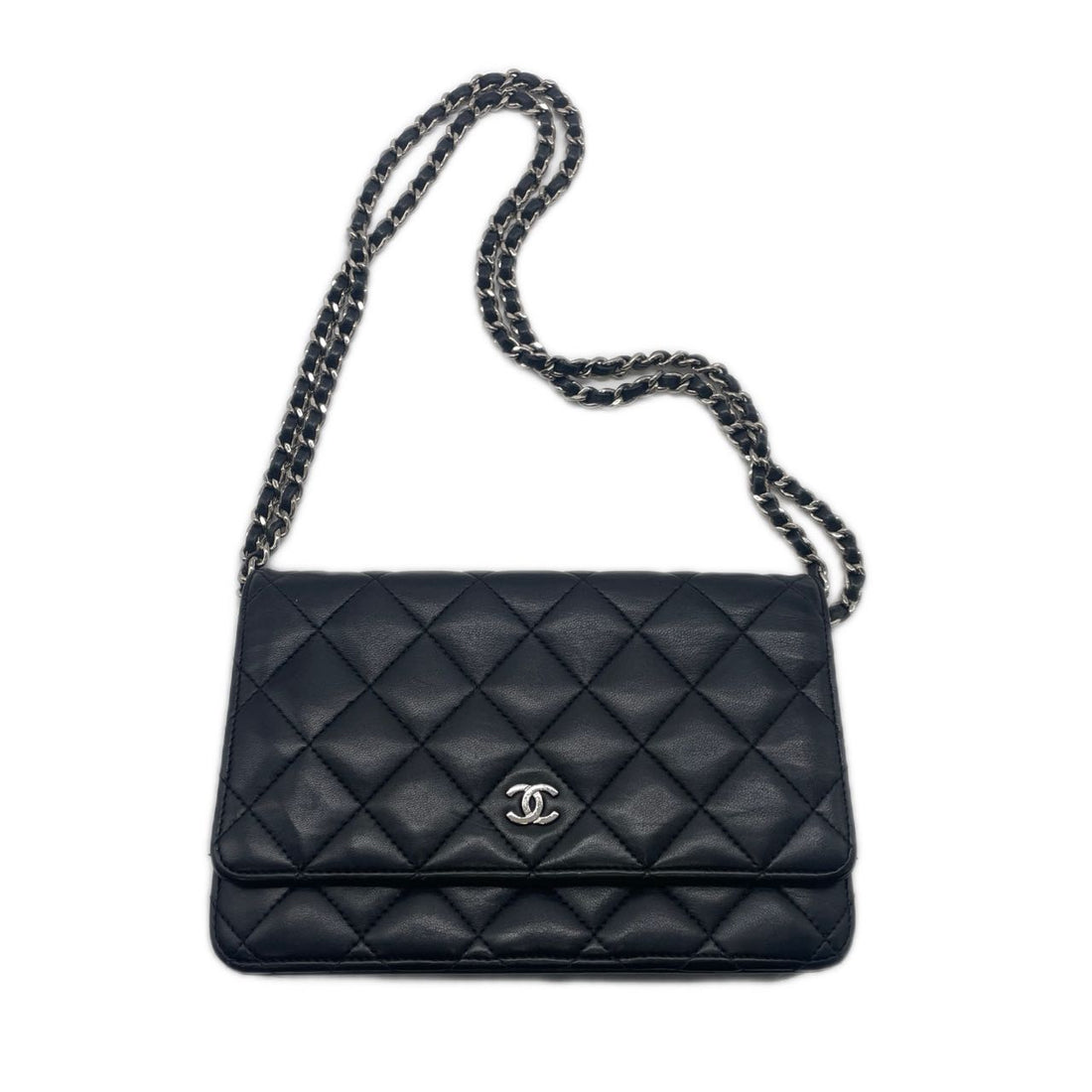 Chanel Quilted Lambskin Woc Wallet on Chain Black (21***65) CC525