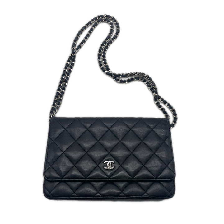 Chanel Quilted Lambskin Woc Wallet on Chain Black (21***65) CC525