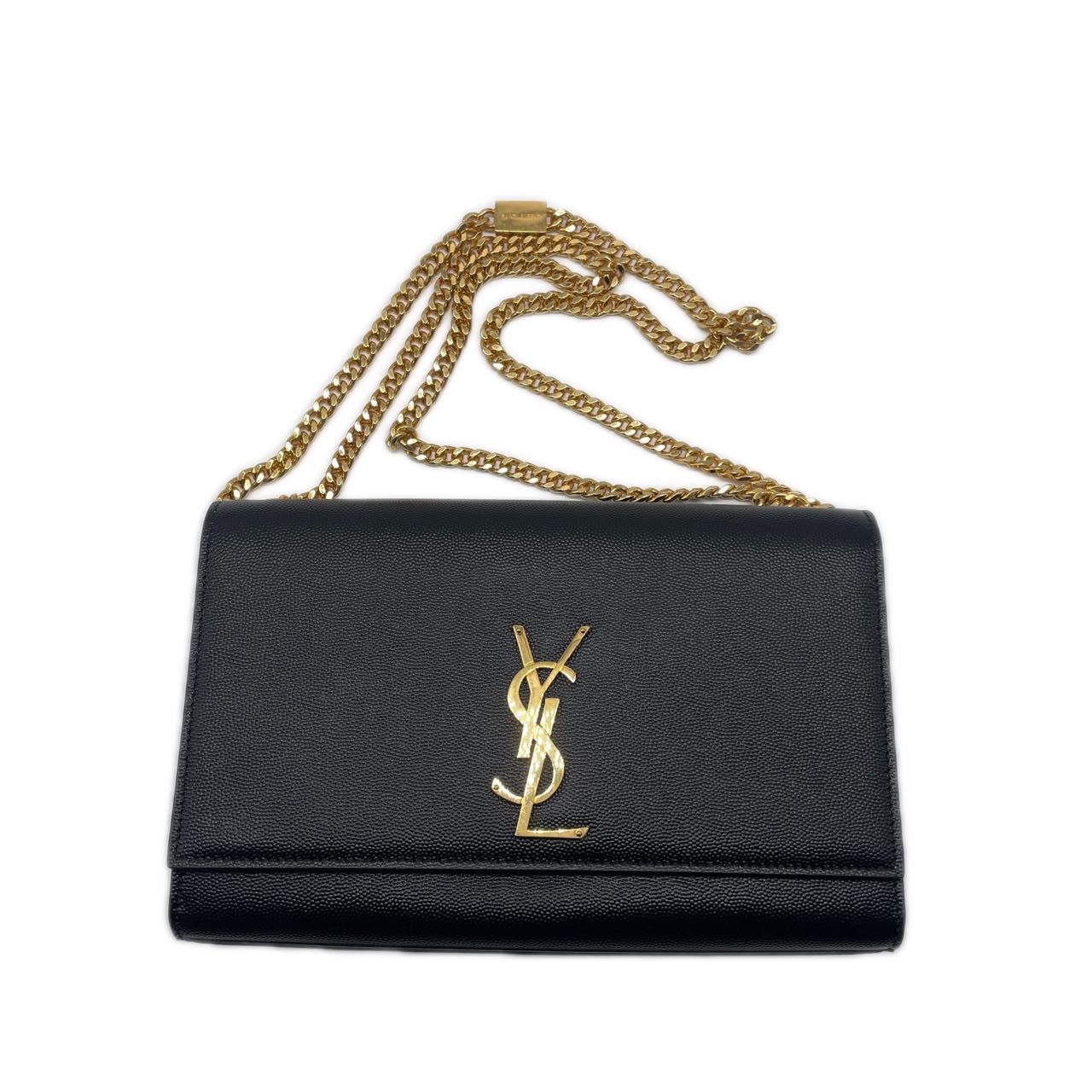 Saint Laurent Kate Medium YSL Crossbody Bag in Grained Leather SL111
