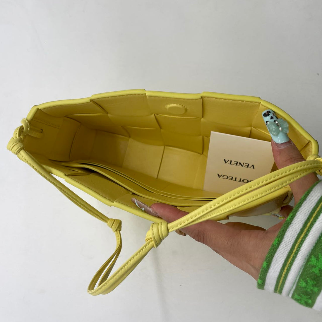 Bottega Veneta Cassette Pouch W/ Strap Yellow BV38SP