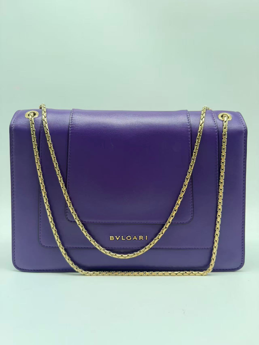 Bvlgari Serpenti Shoulder Bag Purple BS21