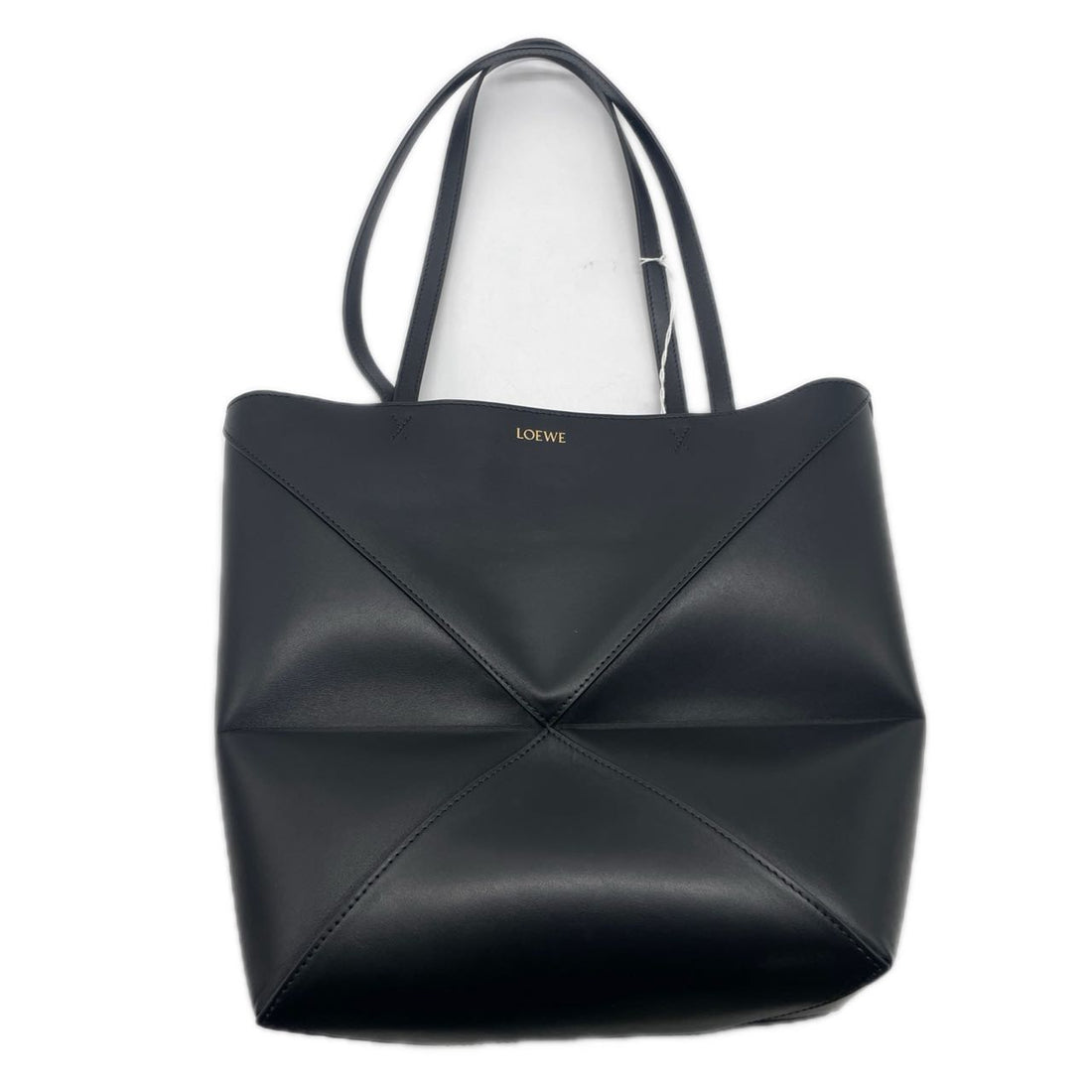 LOEWE Puzzle Fold Medium Tote Bag in Shiny Leather LW33