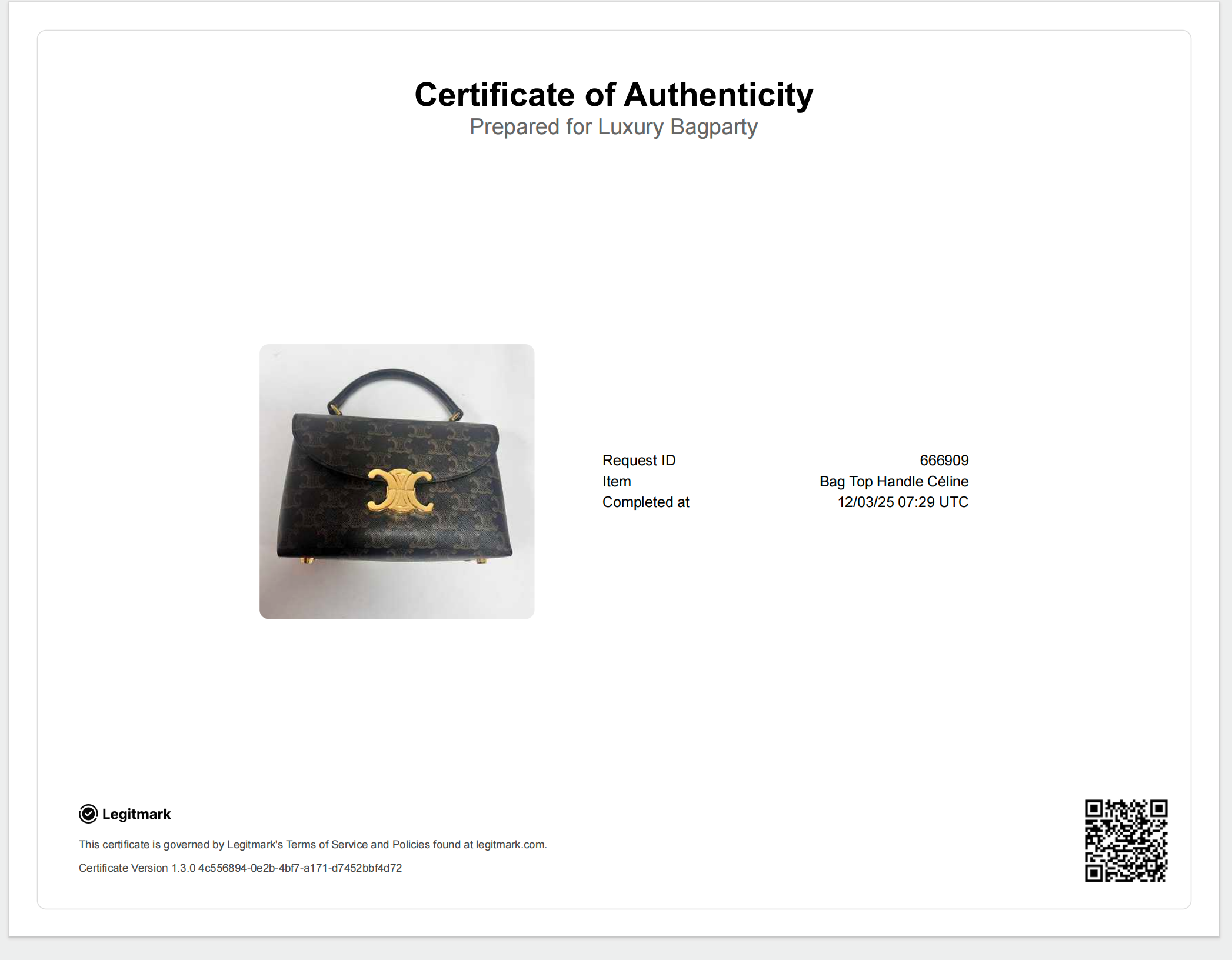 Celine Triomphe Canvas Shoulder Bag CEA