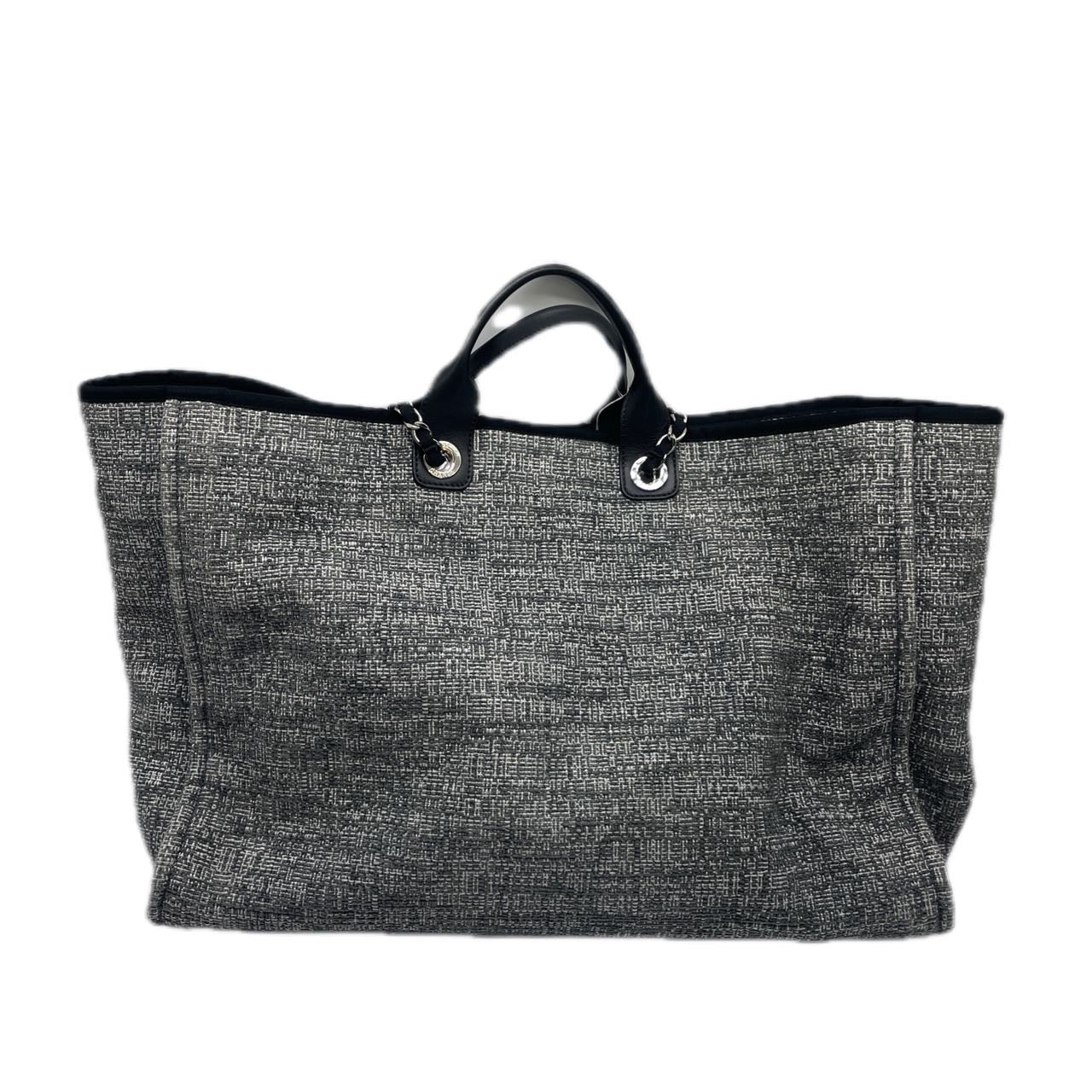 Chanel Canvas Large Deauville Tote Grey (25***23) CC641