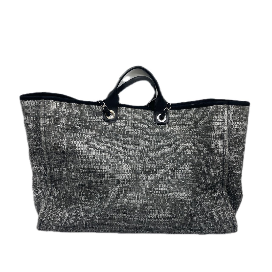 Chanel Canvas Large Deauville Tote Grey (25***23) CC641