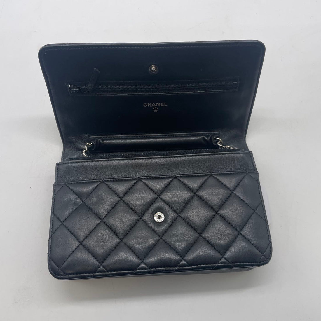 Chanel Quilted Lambskin Woc Wallet on Chain Black (21***65) CC525