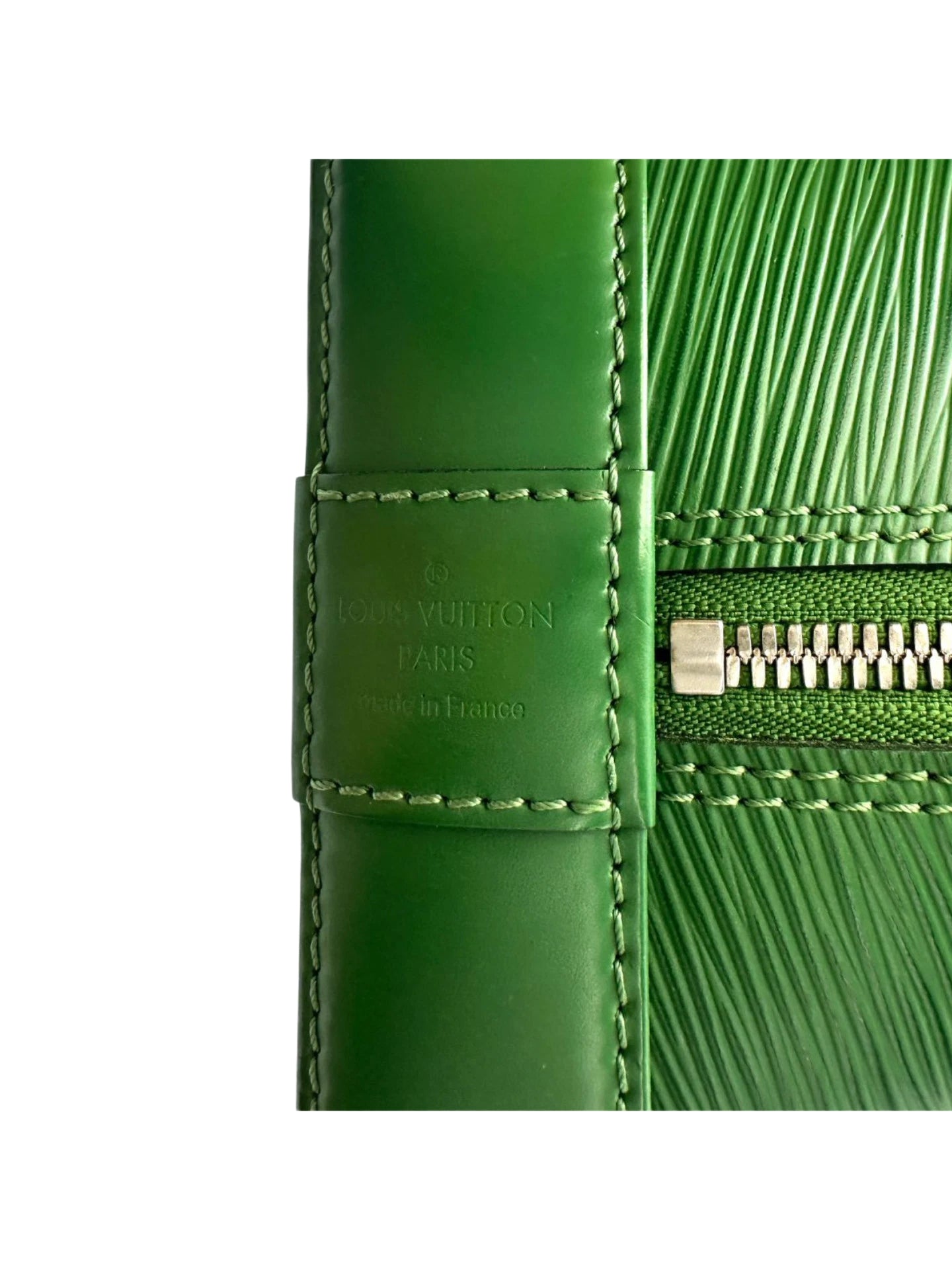 Louis Vuitton Alma Green Epi Leather Handle Bag LV2733