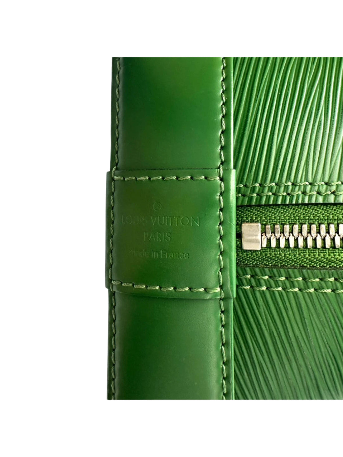 Louis Vuitton Alma Green Epi Leather Handle Bag LV2733