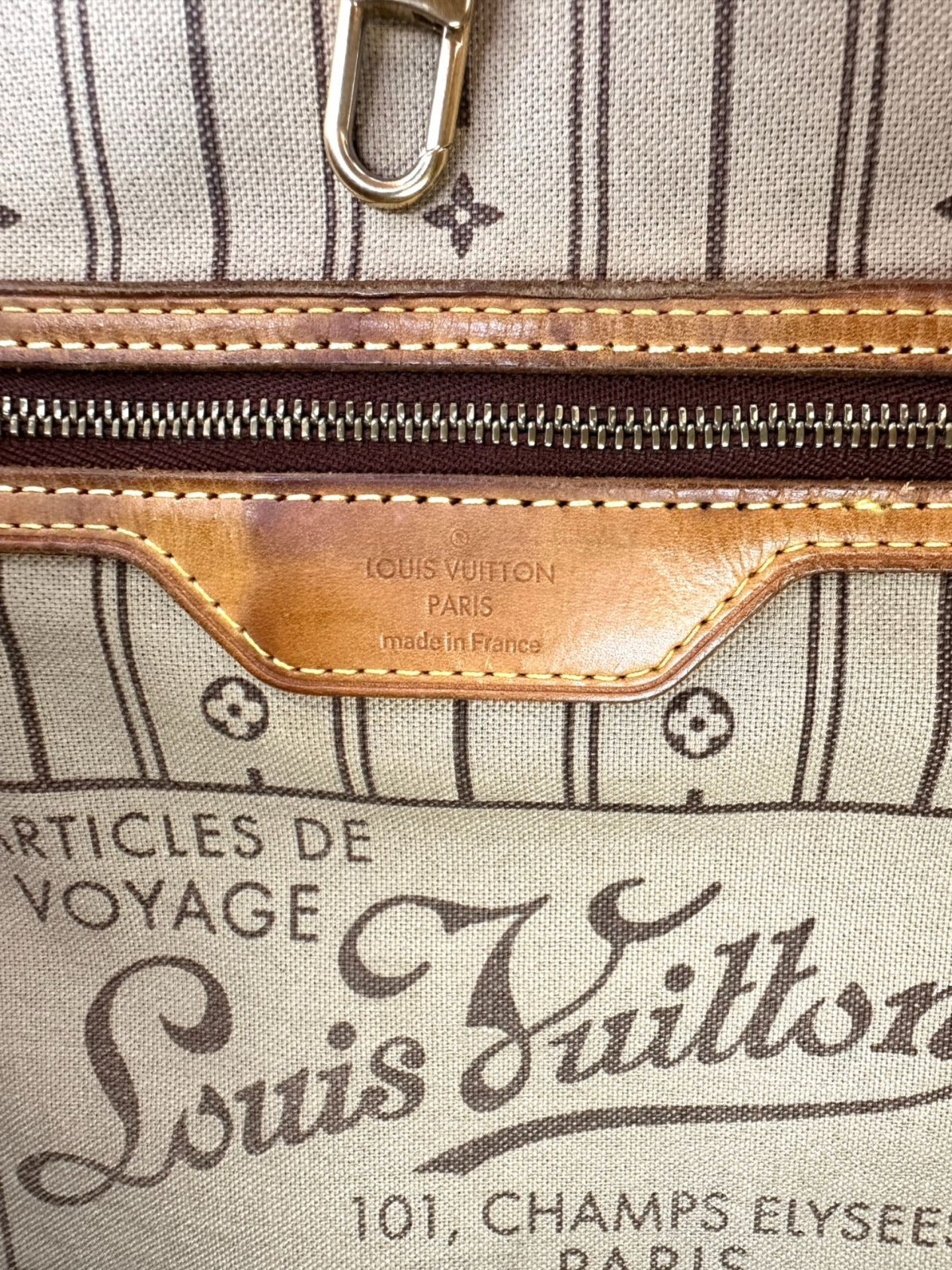 Louis Vuitton Neverfull GM Monogram Canvas Handle Bag LV2757