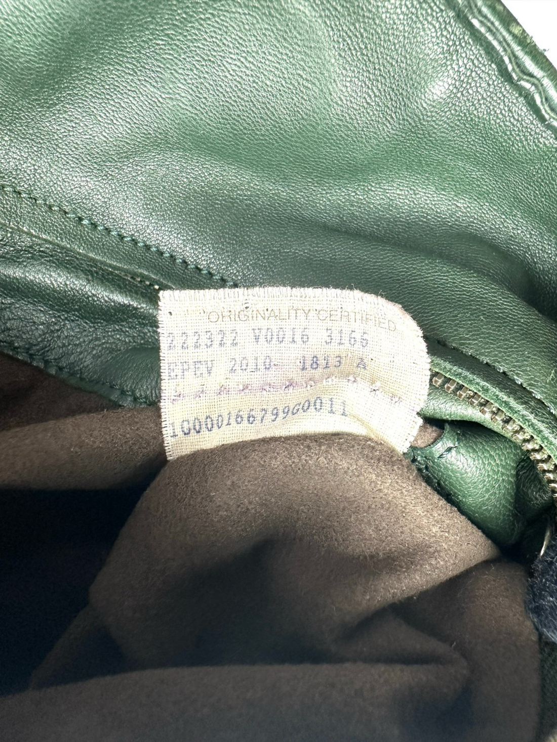 Bottega Veneta Green Intrecciato Parachute Bag BV147